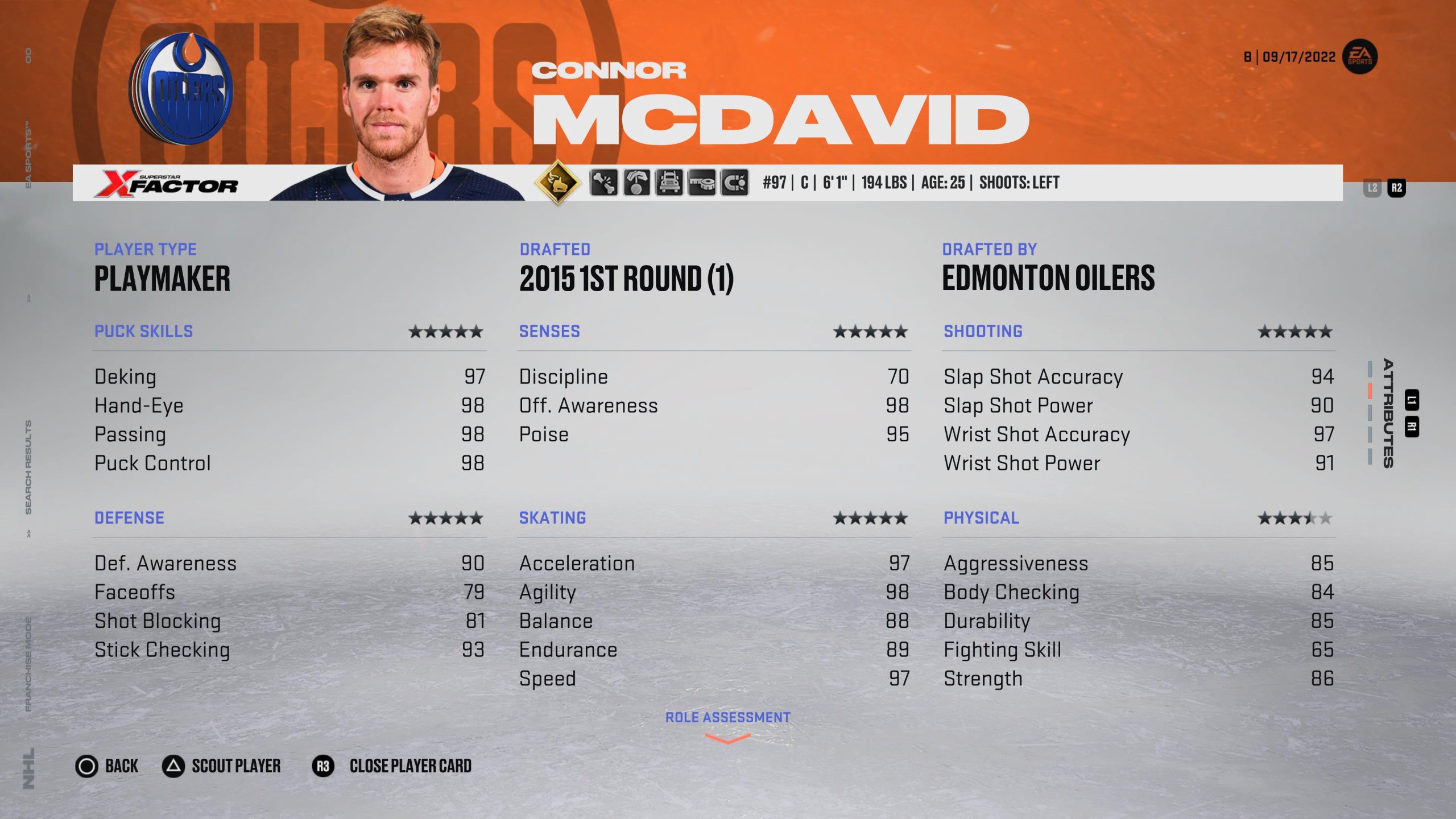 Connor McDavid - Uno dei migliori centri di NHL 23