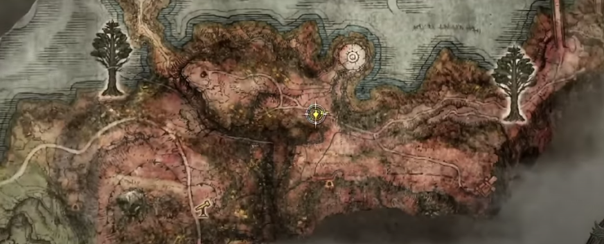 Posizione del frammento di mappa di Dragonbarrow