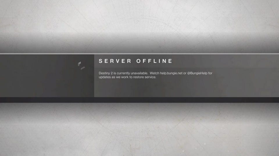 Server del codice di errore Centiepede di Destiny 2