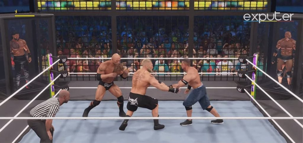 WWE 2K23 Multiplayer 6 Man Elimination Chamber Match 