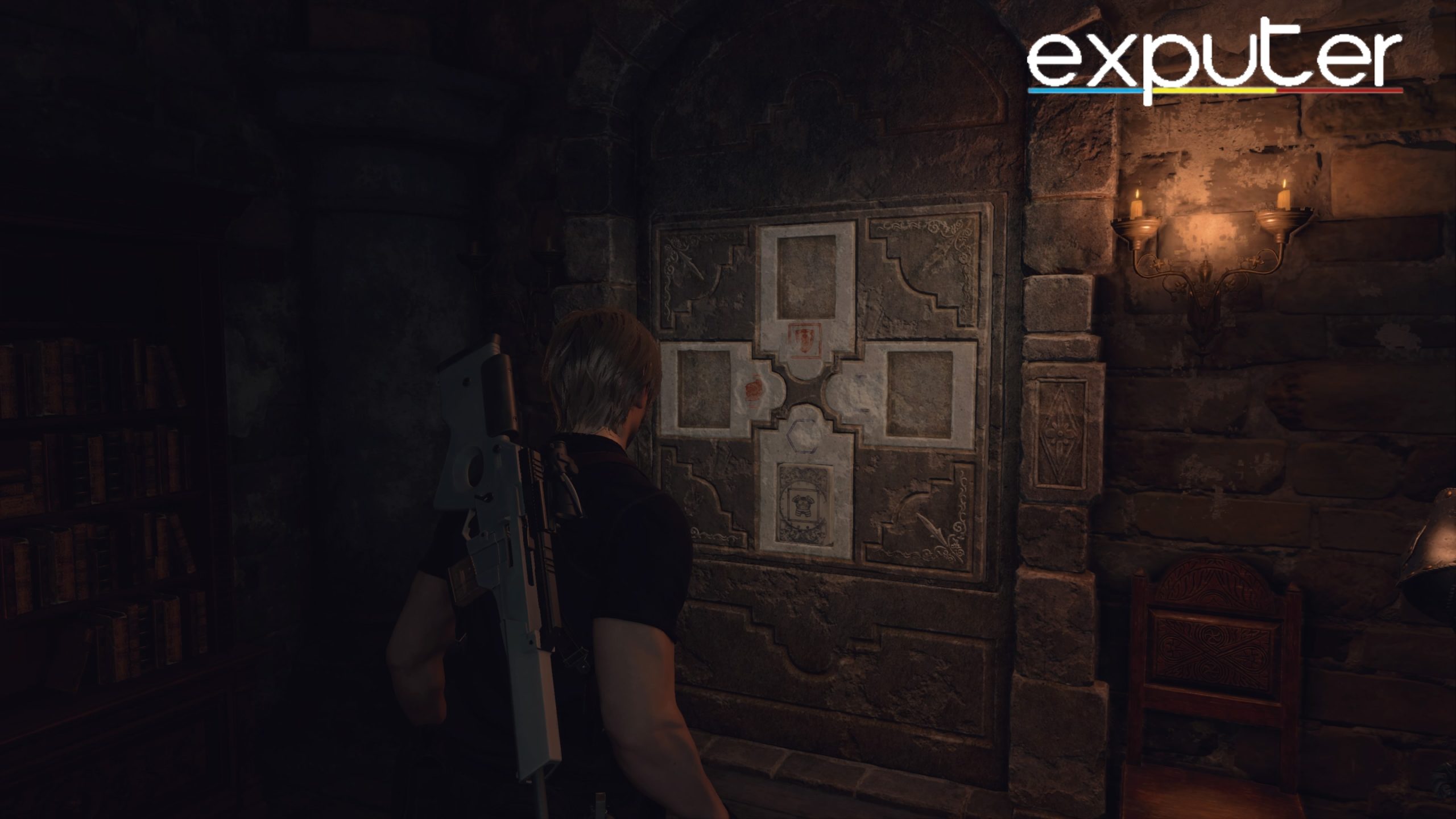 Resident Evil 4 Remake Wall con puzzle a quattro slot