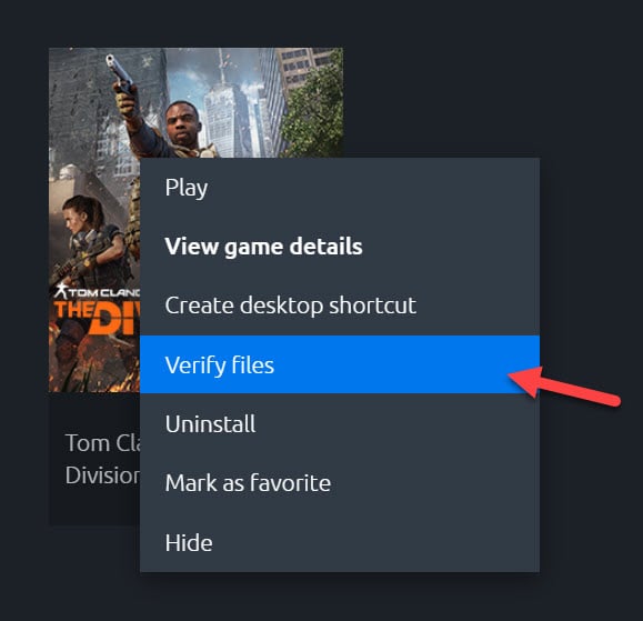 Verifica i file su Ubisoft Connect