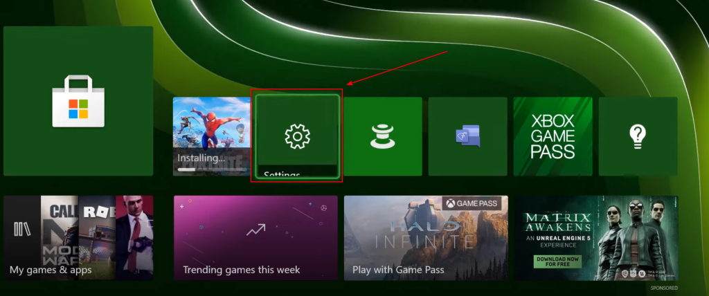 Come avviare le impostazioni in Xbox