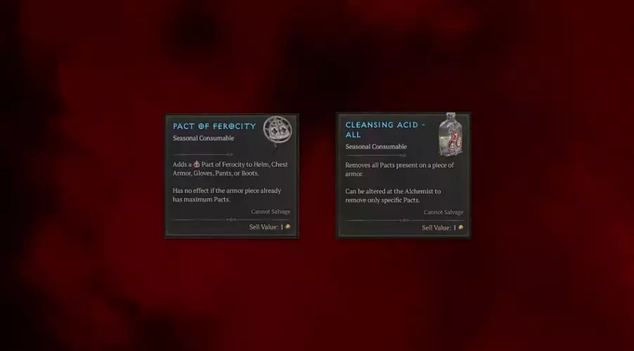 Tipi di armatura del patto di Diablo 4 Requisiti dei poteri vampirici come ottenere l'acido detergente personalizzato per la fattoria