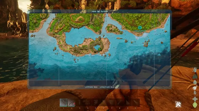 Ark Survival Ascended Migliori posizioni di base per principianti Dettagli della zona di partenza 1