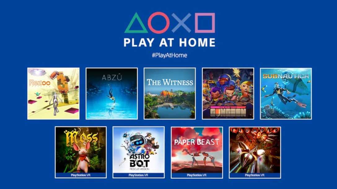 PlayStation offre 10 giochi gratuiti per l'iniziativa Play at Home