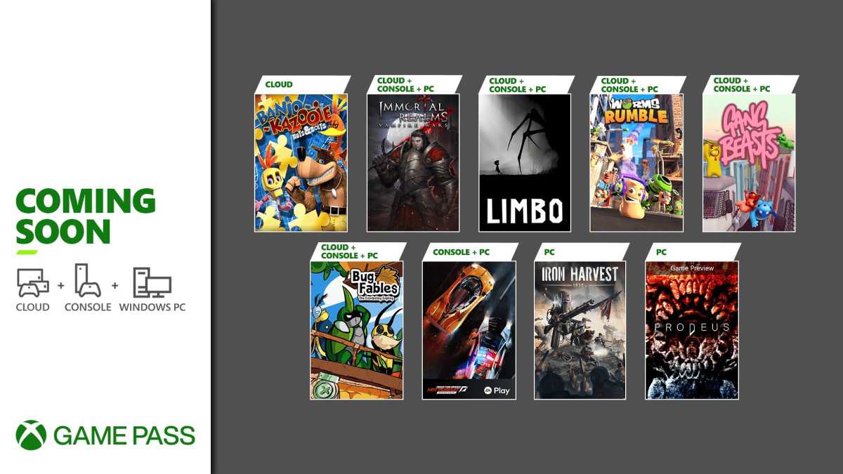 Limbo, Gang Beast e Worms Rumble in arrivo su Xbox Game Pass