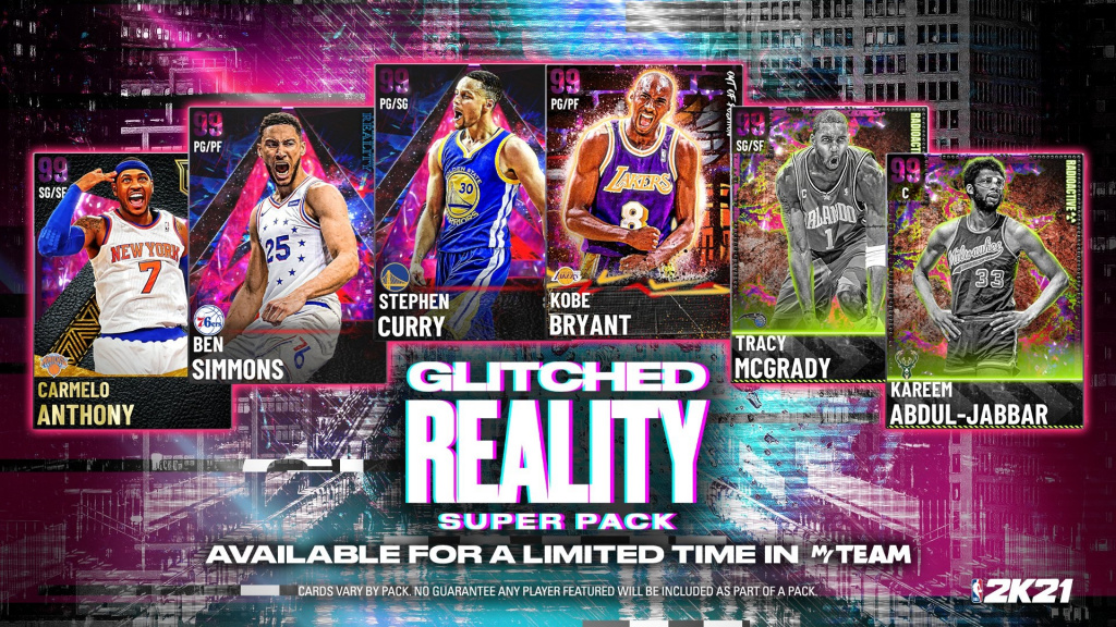 NBA 2K21 MyTeam: Il Super Pack Realtà Glitch è ora disponibile