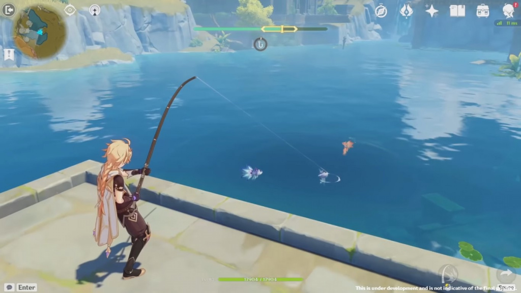 Sistema di gioco Genshin Impact Fishing