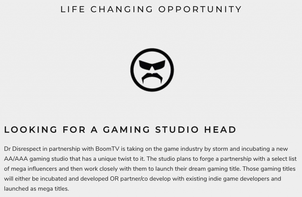 Dr Disrespect annuncia il lancio di un nuovo studio di gioco in collaborazione con BoomTV