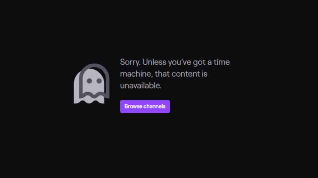 Pagina vietata da Twitch