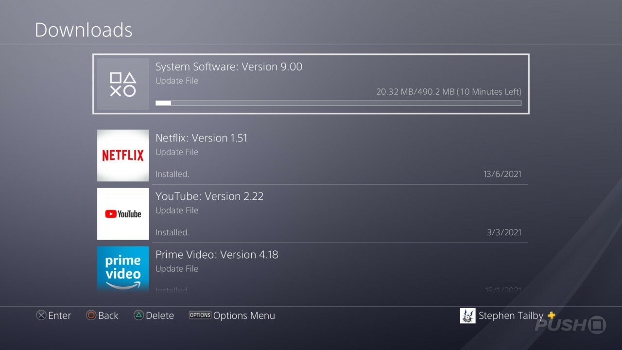 L'aggiornamento 9.00 del firmware PS4 viene lanciato insieme al nuovo software di sistema PS5