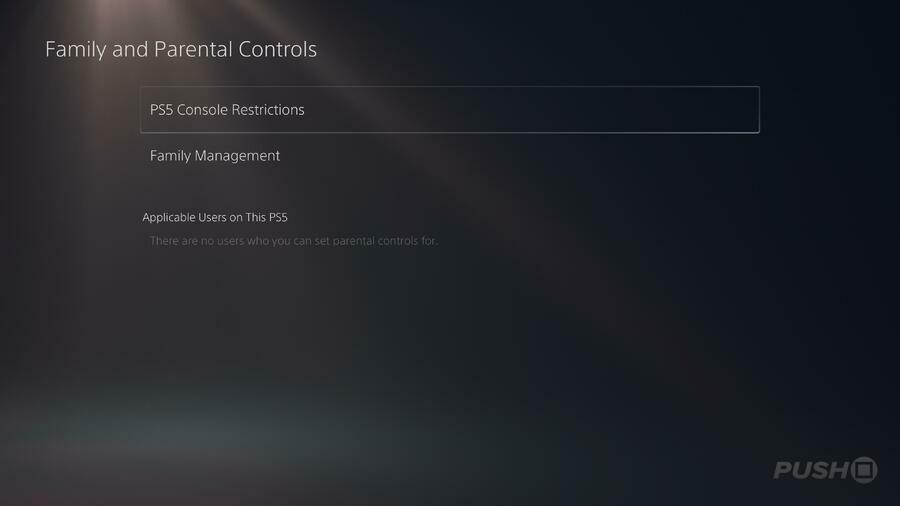 PS5 PlayStation 5 Aggiornamento del firmware Controllo genitori