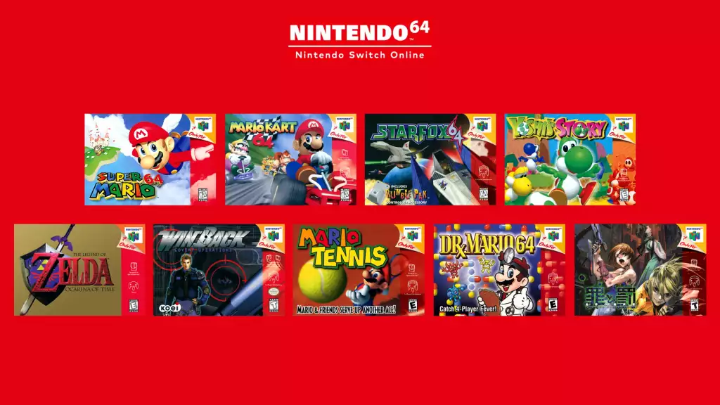 Catalogo Nintendo 64 Switch Online