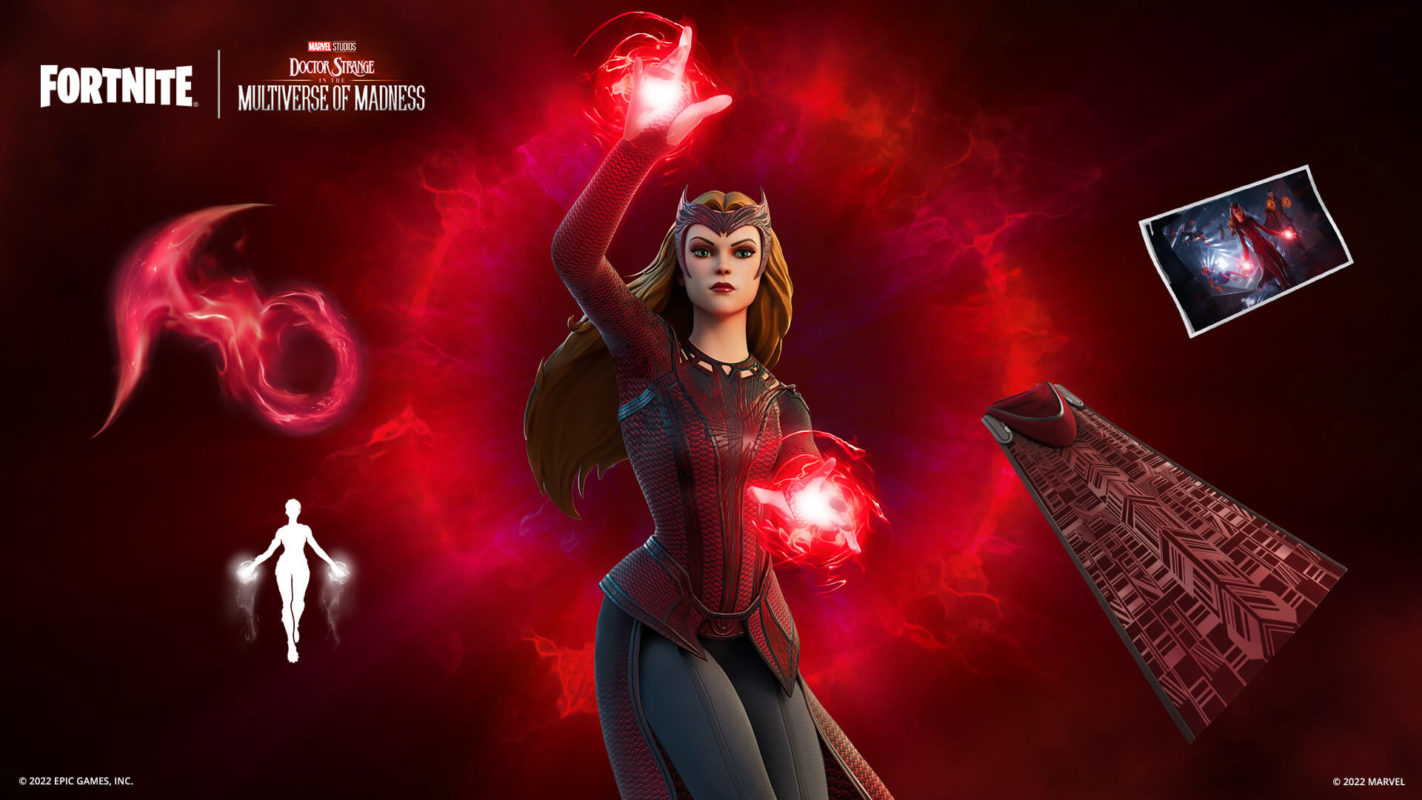 Fortnite aggiunge la skin di Scarlet Witch per celebrare l'uscita di Doctor Strange nel multiverso della follia