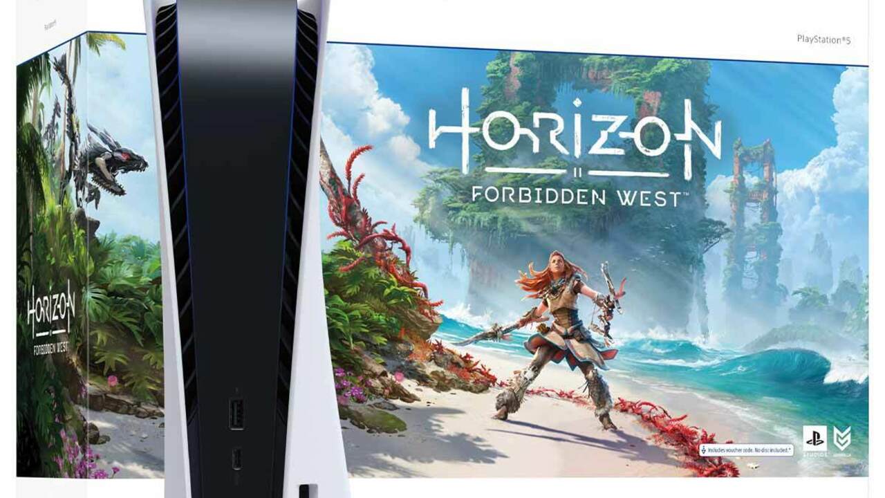 Pacchetto console PS5 con Horizon Forbidden West Spotted