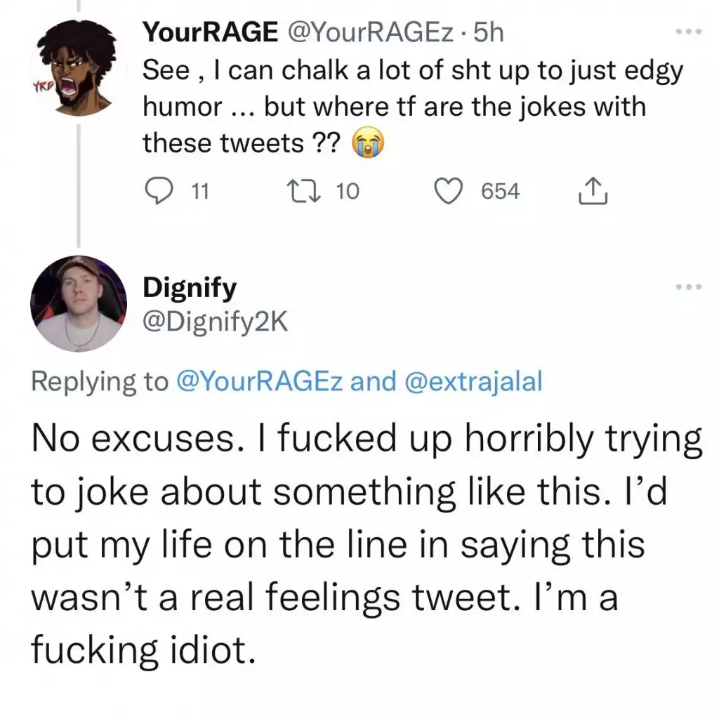 youtuber diginify nba creatore di contenuti 2k la schiavitù sessista tweet la tua rabbia critica twitter
