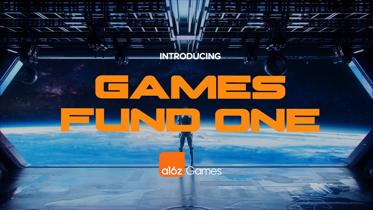Andreessen Horowitz lancia Games Fund One