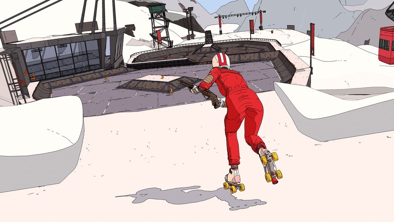 Galleria: L'elegante skater-shooter Rollerdrome sembra sbalorditivo sugli schermi
