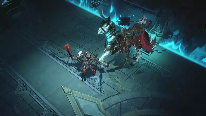Diablo Immortal Mad King's Breach Guide Muro spettrale del re scheletro durante il combattimento