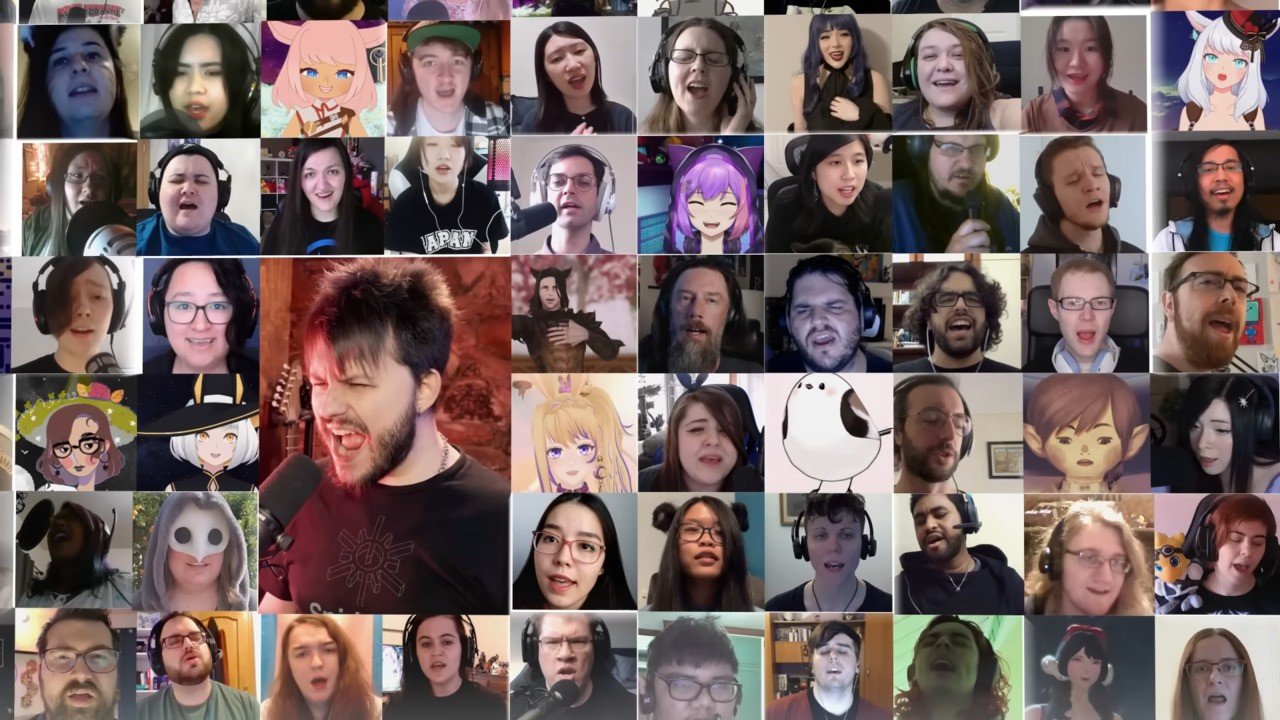 La community di Final Fantasy XIV si unisce a Song;  1400 cantanti contribuiscono a una copertura potente