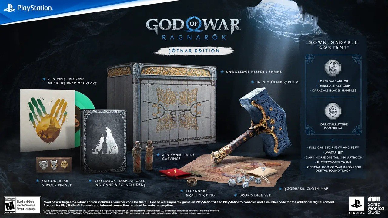Rivelate le edizioni da collezione di God of War Ragnarok, One Has Mjolnir