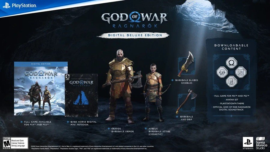 God of War Ragnarok PS5 PS4 Digital Deluxe Edition