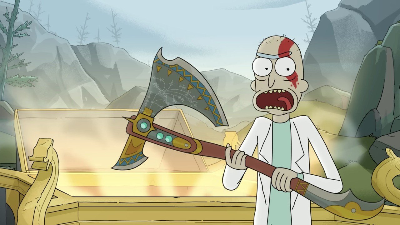 Rick e Morty esplorano i Nove Regni in God of War Ragnarok Promo