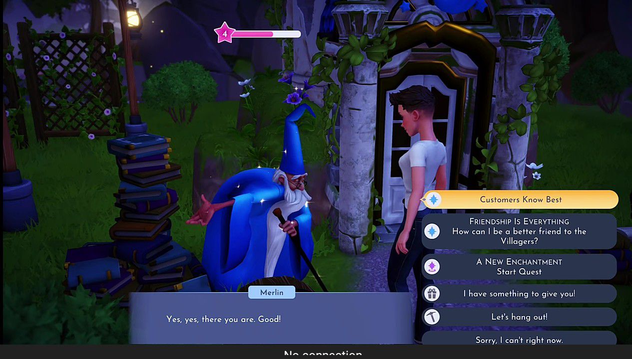 Mobili Disney Dreamlight Valley blu per Merlin 