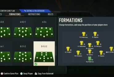 cambio di formazione in FIFA 23