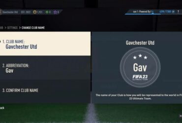 Come cambiare il nome del club in FIFA 23