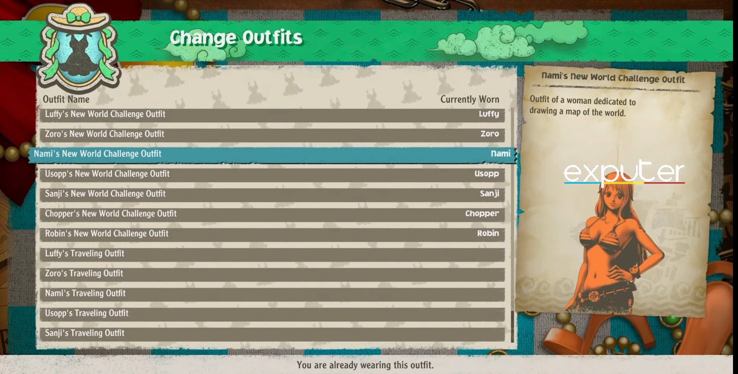 Come cambiare gli abiti nella guida di One Piece Odyssey