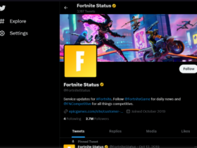 Pagina Twitter di Fortnite.